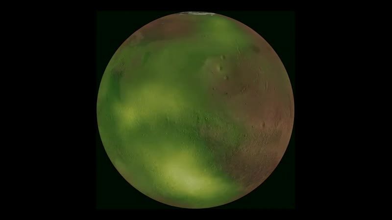 Maven porn video – Mars nightglow animation from maven observations
