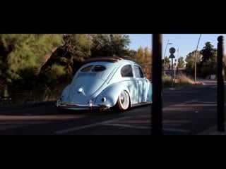 Bagged blue beetle at sunset ¦ perfect stance