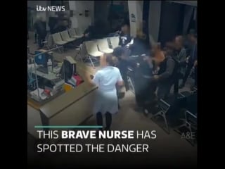 This is the moment a courageous nurse saved