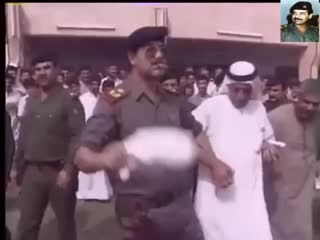 Saddam hussein dances arab dubka