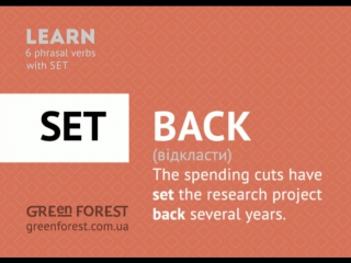 6 phrasal verbs with set