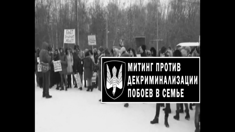 Комитет «нация и свобода» принял участие в митинге против декриминализации побоев в семье