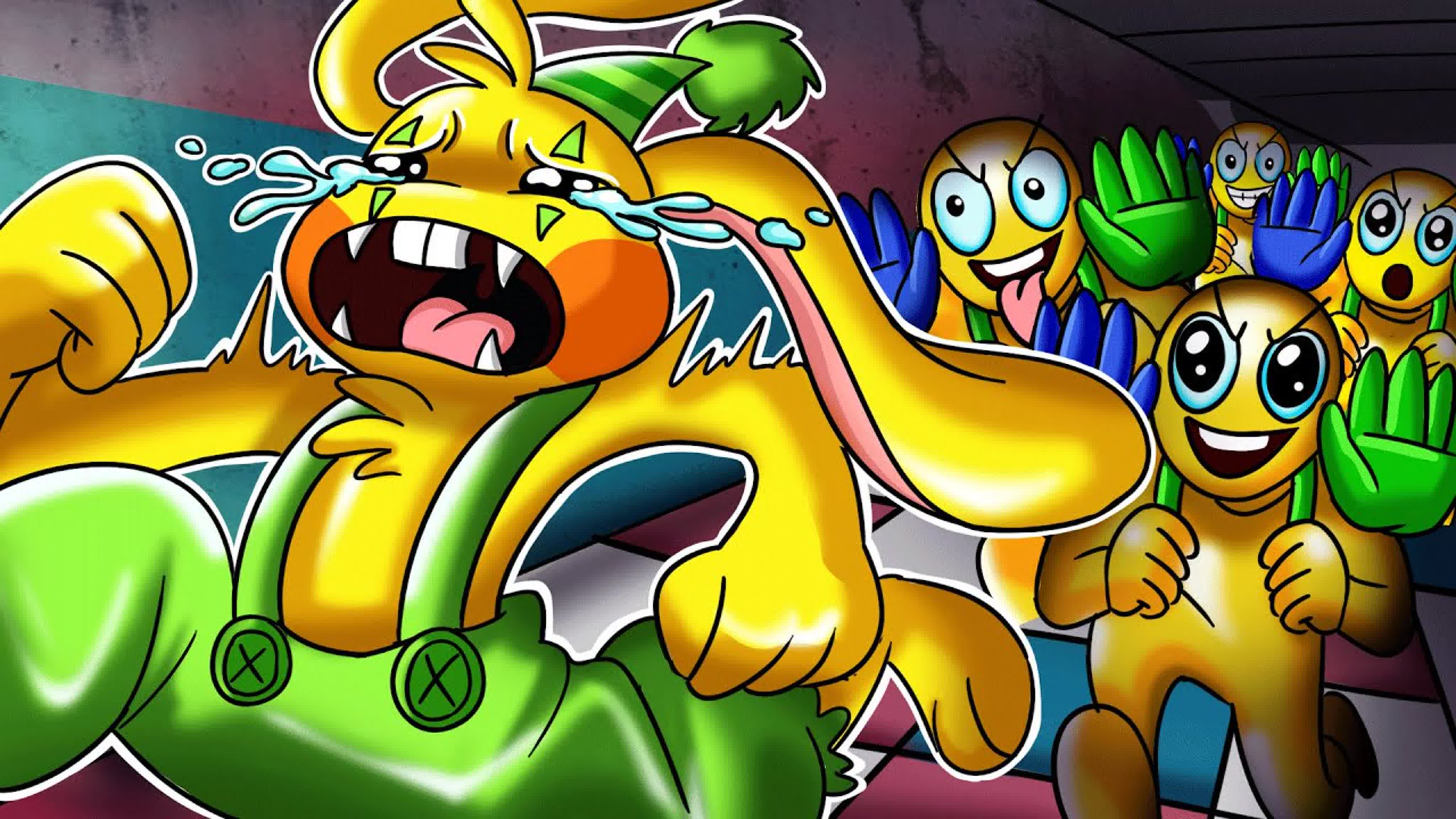 buzz gems] 1000 players vs bunzo bunny who is win poppy playtime chapter 2  animation watch online