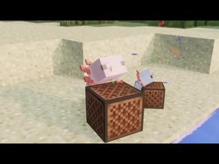 Wholesome axolotl [minecraft animation]