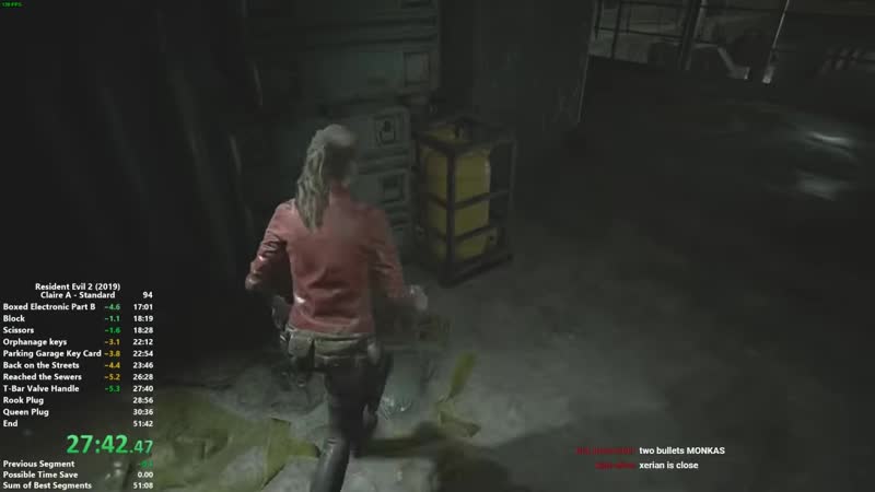 [uhtrance] resident evil 2 remake claire a speedrun 5137