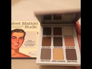 Палетка матовых теней meet matte nude