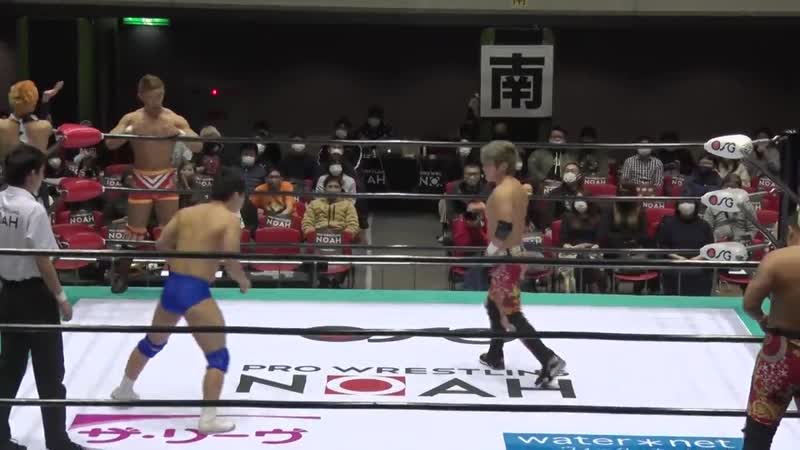 Noah 2021 01 23 01 hao nio and tadasuke vs daiki inaba yasutaka yano and yo hey