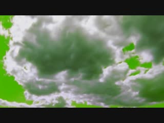 Nebo oblaka futazh na zelenom fone sky clouds footage on a green background mp4