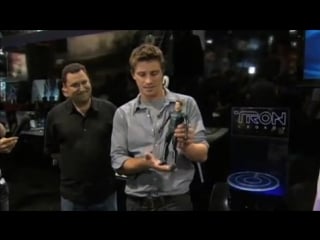 Tron legacy garrett hedlund meets his action figure