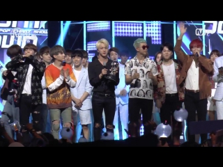 [fancam] 160512 bts winning 1st place + encore full ver @ m!countdown