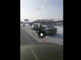 На м 5 перевернулась пассажирская "газель"