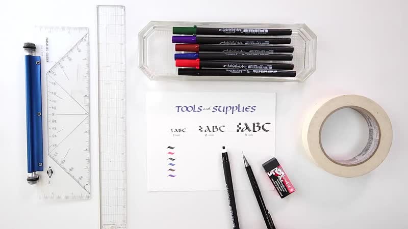 Унциал // a beginners guide to uncial calligraphy with janet takahashi каллиграфская [каллиграфия]