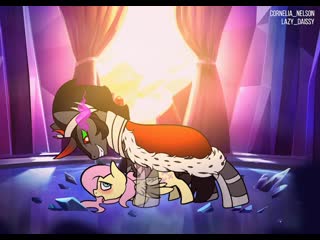 Fluttershy & sombra collab (animation)