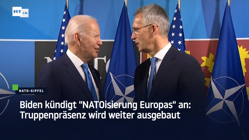 Biden kündigt "natoisierung europas" an truppenpräsenz wird weiter ausgebaut