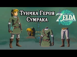 Туника героя сумрака the legend of zelda tears of the kingdom hero of twilight set nintendo switch