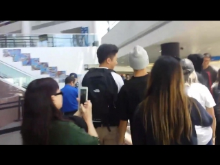 `fancam` 150727 | bangtan @ lax, отправление в мексику