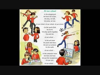 At our school [family and friends 2, unit 5 weve got english]