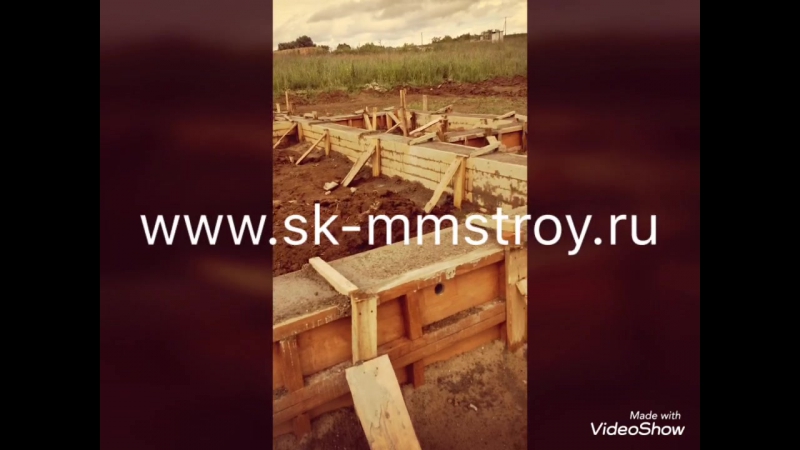 Ленточно свайный фундамент