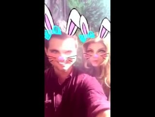 Two little bunnies had a great day at work @screamqueens