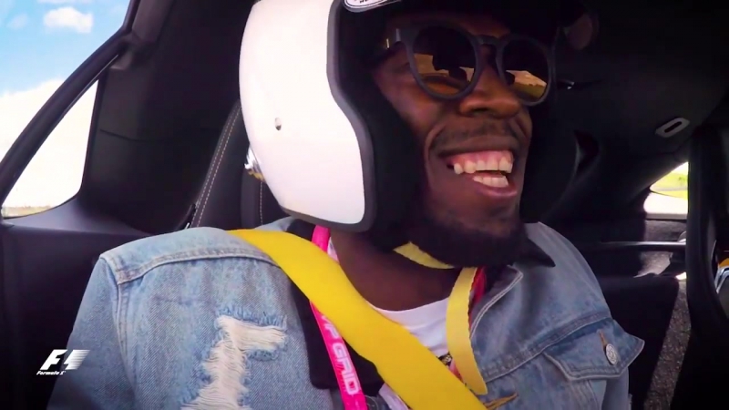 Lewis hamilton vs usain bolt crazy amg onboard action in austin!