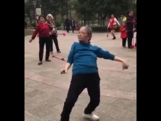 Behold china's dancing granny is going to teach you some serious swag moves