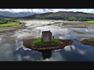 Beautiful scotland (highlands isle of skye) aerial drone 4k video (720p) mp4