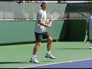 Novak djokovic backhands in slow motion