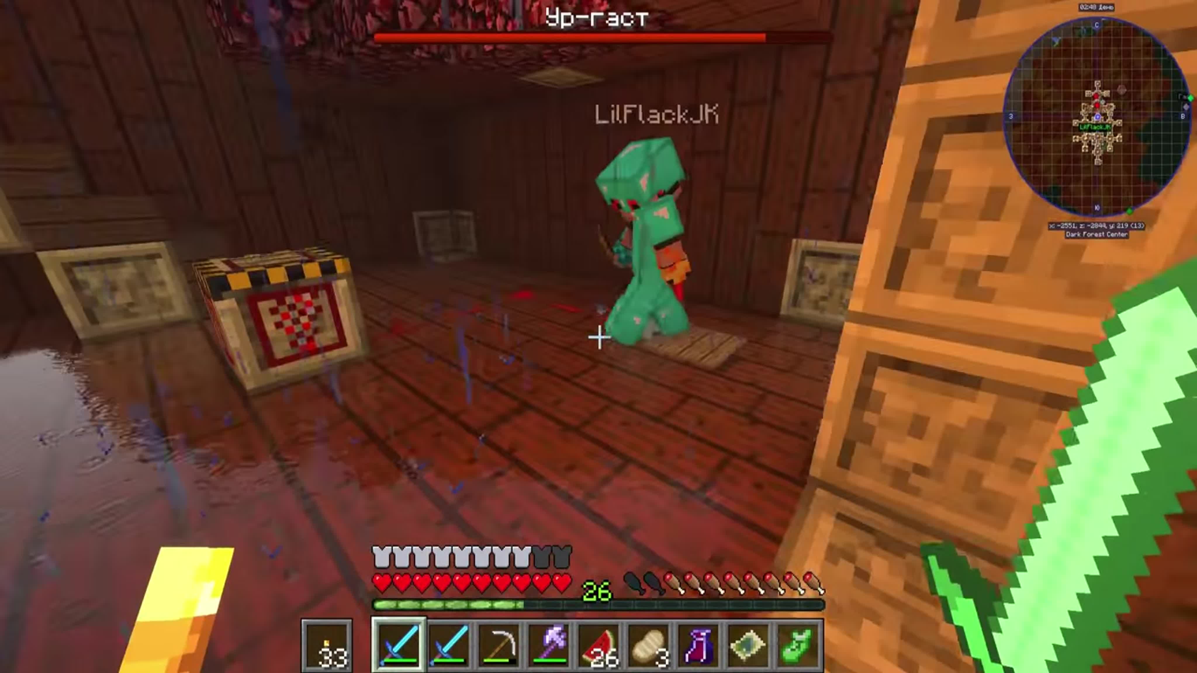 A highly detailed and graphic image of minecraft characters engaging in extreme sexual acts