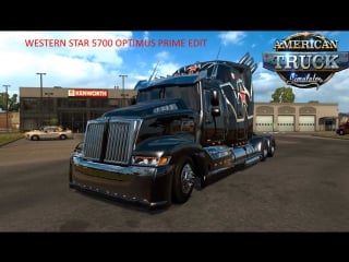 American truck simulator optimus prime western star 5700