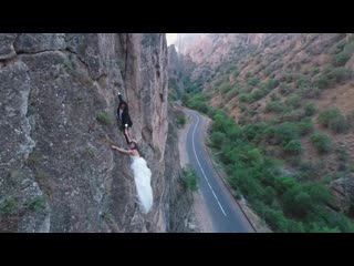 Vicken & patil climbing armenian rocks