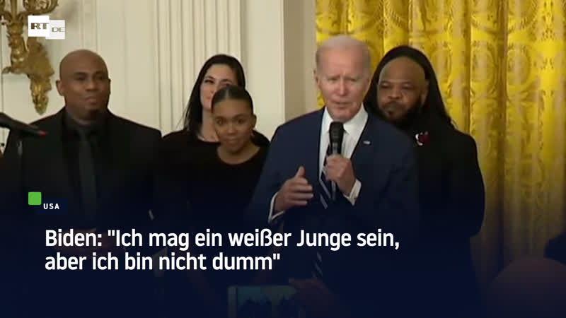 Biden "ich mag ein weisser junge sein, aber ich bin nicht dumm"