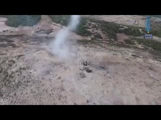 Drone video released from kabani, latakia regime forces have apparently lost two tanks and a bulldozer attempting to