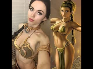 Секси косплейн на принцессу лейи из звездных воин / star wars sexy cosplay