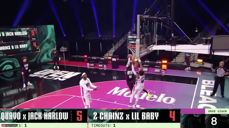 Команда lil baby & 2 chainz и команда quavo & jack harlow провели масштабное баскетбольное мероприятие