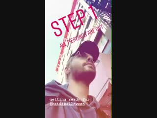 Bill instagram story 31 10 2018 i tokiohotel billkaulitz heidihalloween