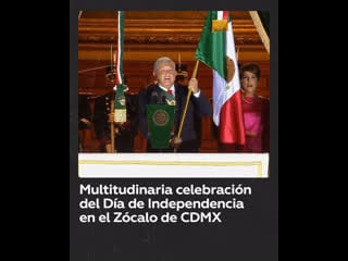 Amlo oficia el grito de independencia de méxico