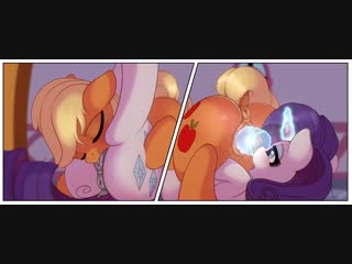 Ratofdrawn applejack rarity puffy animated unf