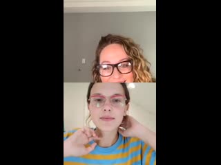 Millie bobby brown and kelsey deenihan / instagram livestream