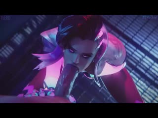 Sombra oral sex; minet; blowjob; deepthroat; facefuck; 3d sex porno hentai; (by volkornsfw) [overwatch]