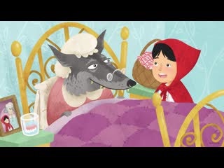 Little red riding hood cartoon animation classic fairy tale audiobook