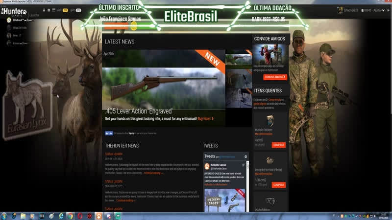 Thehunter classic # caçada e bate papo com elitebrasil