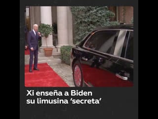 Xi jinping enseña a biden su limusina ‘secreta’ hongqi