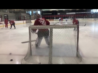 Ilya samsonov back in washington and putting in work at #capsdevcamp