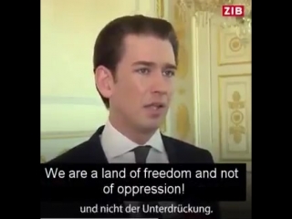 Österreich sebastian kurz über hijab!