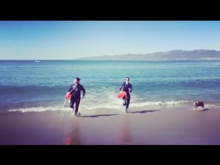 Me and @alexannadaddario are legitimately freezing in this video