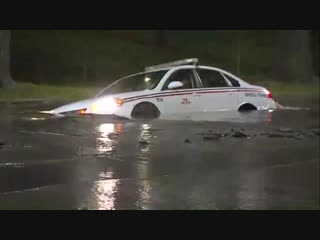 Ttc vehicle gets swallowed by sinkhole