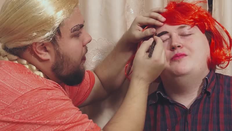 [red21] мейк ап или учимся краситься