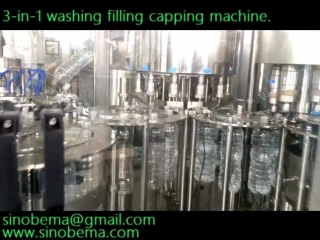 3 in 1 washing filling capping machine, 200ml to 2000ml model