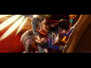 Awf futa mercy fucks dva