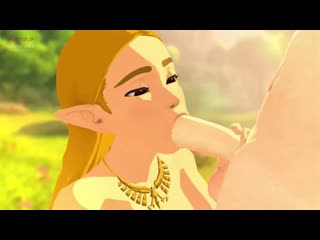 Princess zelda x link oral sex; minet; blowjob; 3d sex porno hentai; (by fugtrup) [the legend of zelda; breath of the wild]